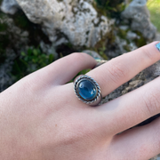 anello topazio azzurro roma etnico myka gioielli chiara ferragni gioielli artigianali gioielli fatti a mano negozio di gioielli a roma gioielleria a roma