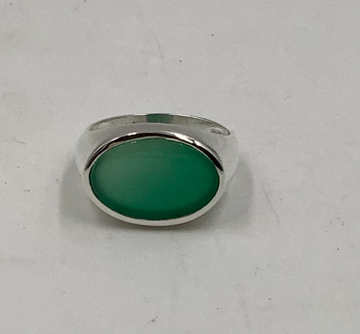 Anello Agata verde