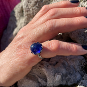 anello donna pietra blu regalo donna roma etnico myka gioielli chiara ferragni gioielli artigianali gioielli fatti a mano negozio di gioielli a roma gioielleria a roma