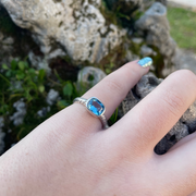 anello topazio azzurro roma etnico myka gioielli chiara ferragni gioielli artigianali gioielli fatti a mano negozio di gioielli a roma gioielleria a roma