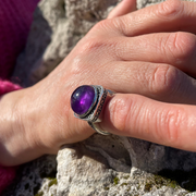 anello colore viola streghe anello magia streghe roma etnico myka gioielli chiara ferragni gioielli artigianali gioielli fatti a mano negozio di gioielli a roma gioielleria a roma.