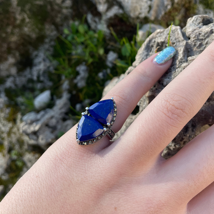 Anello sales di lapislazzuli