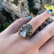 anello coccinella madreperla roma etnico myka gioielli chiara ferragni gioielli artigianali gioielli fatti a mano negozio di gioielli a roma gioielleria a roma