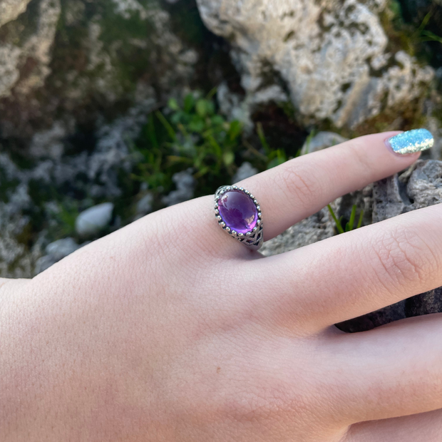 anello ametista viola roma etnico myka gioielli chiara ferragni gioielli artigianali gioielli fatti a mano negozio di gioielli a roma gioielleria a roma