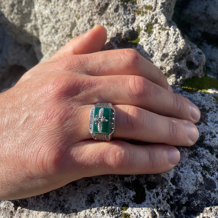 Anello 2025 agata verde