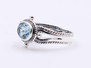 anello atene di topazio azzurro, pietra preziosa, pietre preziose, Roma, gioielli multietnici, Gioielli artigiani, pietre naturali